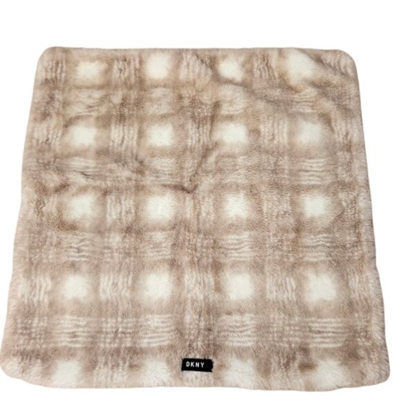 Large Fluffy DKNY Pillow Cover - Picture 1 of 7